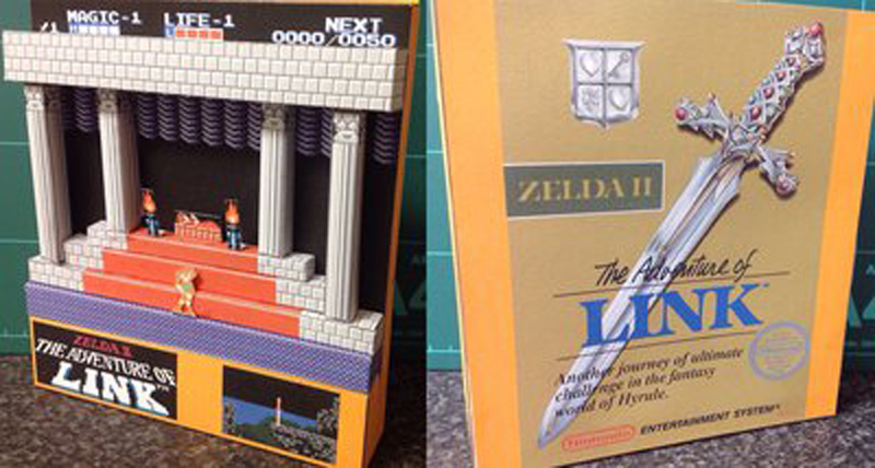 Illustration for article titled Fan Makes Cool Paper Versions of Classic Game Scenes